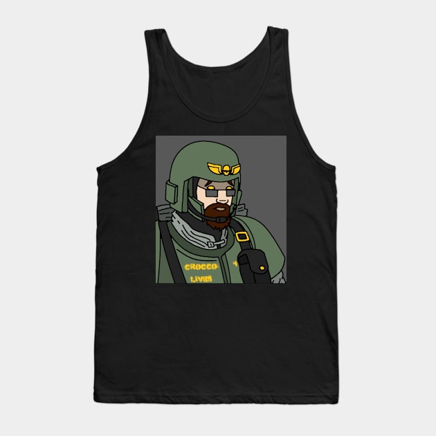 Sorrow of the Crocguard Tank Top by The Crocco